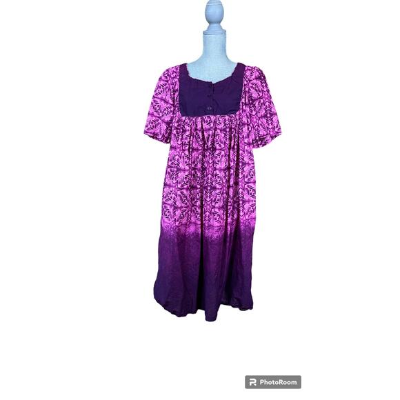 Only Necessities Fuchsia Lounge House Dress size M 14/16 - Picture 1 of 9